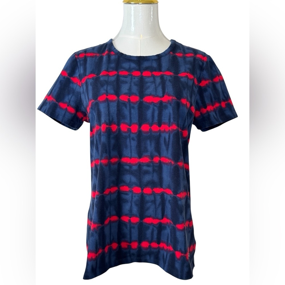 Michael Kors Navy and Red Short Sleeve Tee